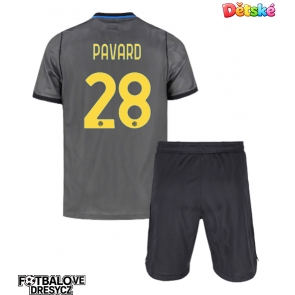 Inter Milan Benjamin Pavard #28 Dětské Alternativní dres komplet 2026-27 Krátký Rukáv (+ trenýrky)